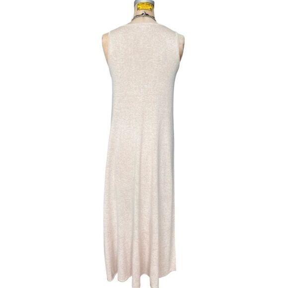 OYSHO Beige Knit Sleeveless V-Neck Dress Size M - Picture 5 of 7